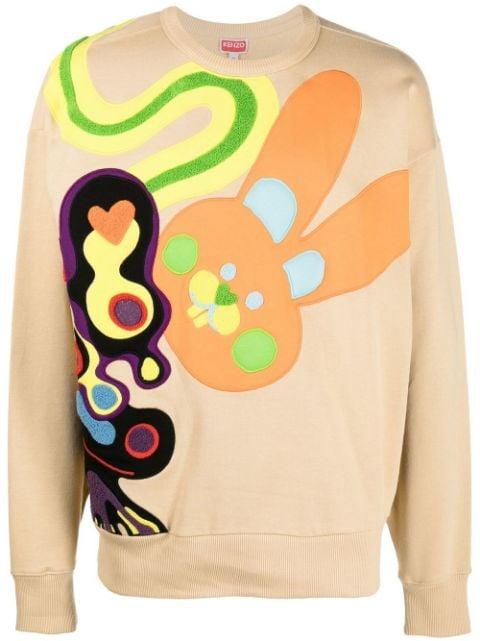 appliqué-detail sweatshirt by KENZO