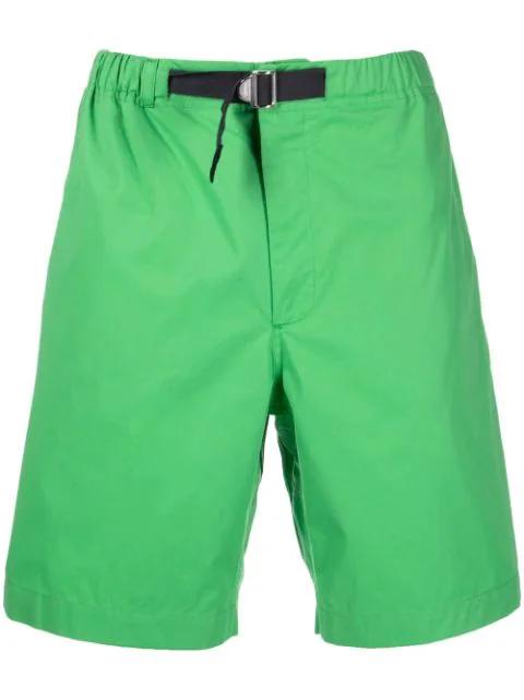 belted logo-patch shorts by KENZO