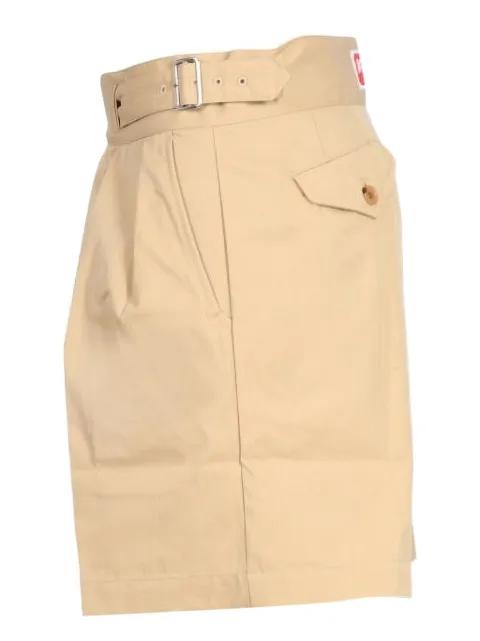 belted pleated shorts by KENZO