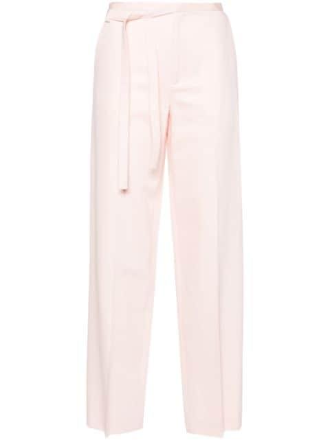 belted straight-leg trousers by KENZO