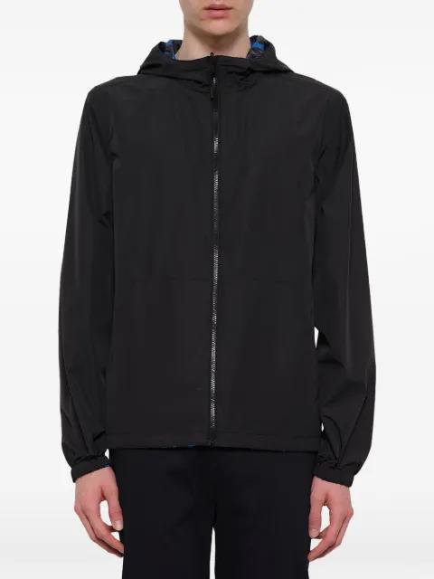 blue, black and white leopard print reversible windbreaker by KENZO