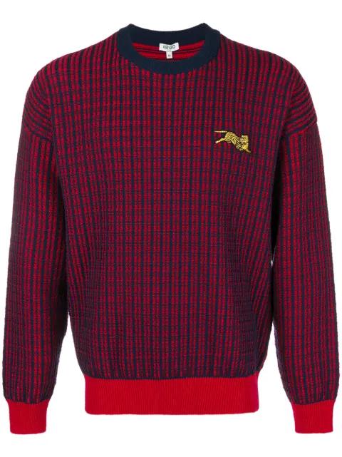 check knit sweater by KENZO