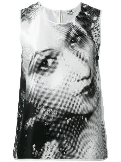 classic print tank top by KENZO