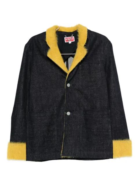 denim contrats-trim jacket by KENZO