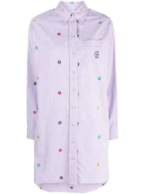 design-embroidered poplin shirtdress by KENZO