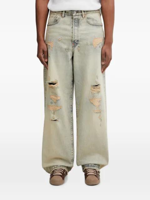 distressed bleached-effect jeans by KENZO