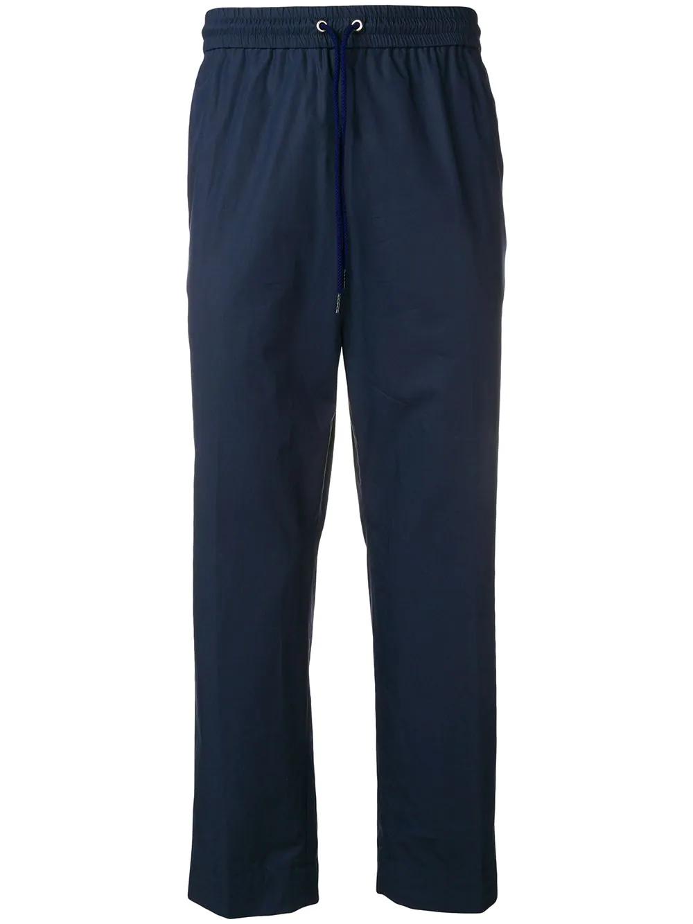 elasticated-waistband cropped trousers by KENZO