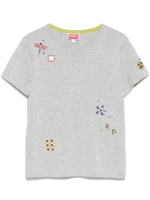 embroidered cotton T-shirt by KENZO