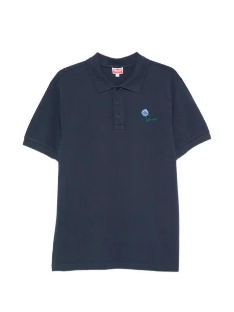 embroidered-logo piqué polo shirt by KENZO