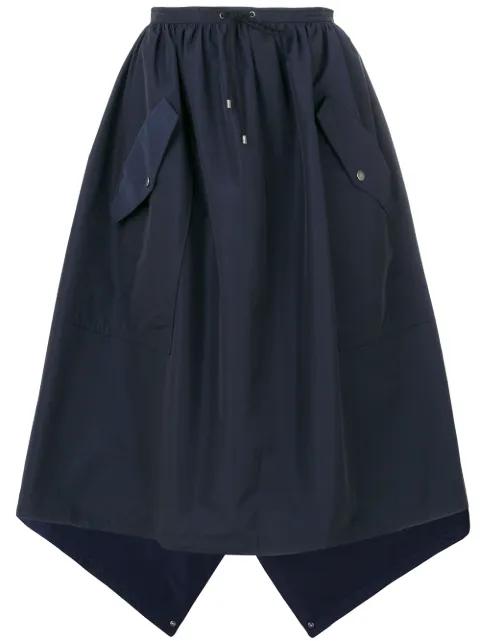 flap pocket full skirt by KENZO