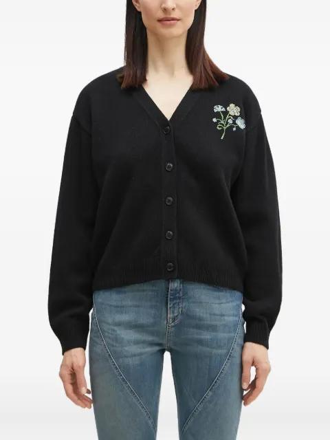floral-embroidered cardigan by KENZO