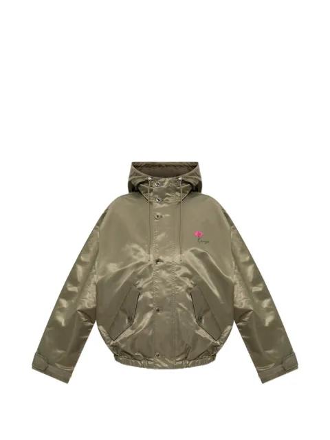 floral-print hoodied jacket by KENZO