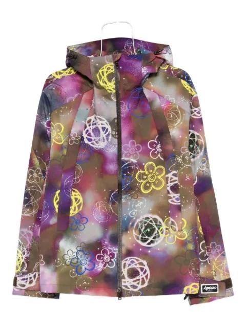 floral-print hoodied jacket by KENZO