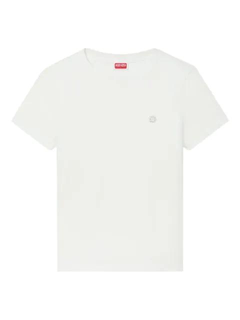 flower appliqué T-shirt by KENZO