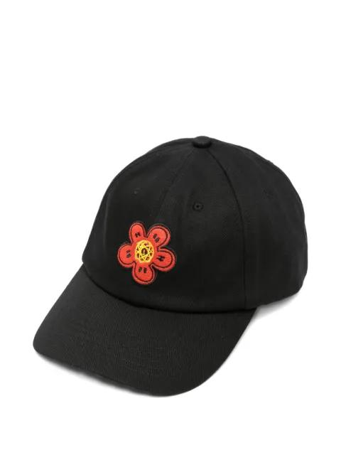 flower-embroidered baseball cap by KENZO