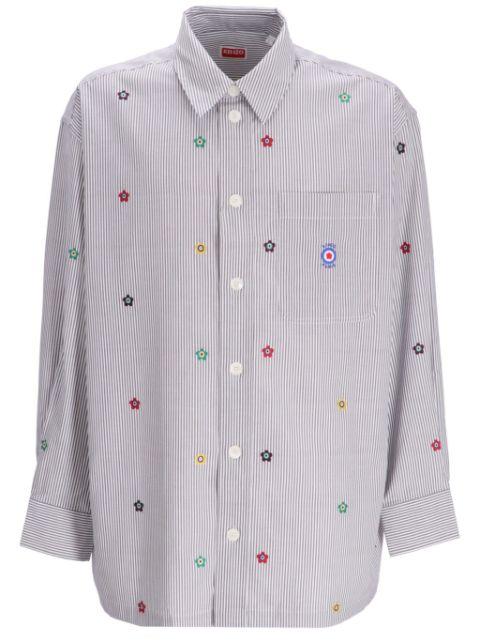 flower-print cotton shirt by KENZO