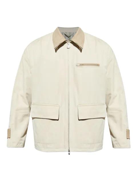 flower-zip cotton jacket by KENZO