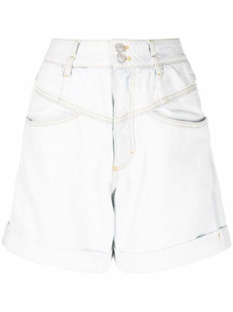 high-waisted denim shorts by KENZO