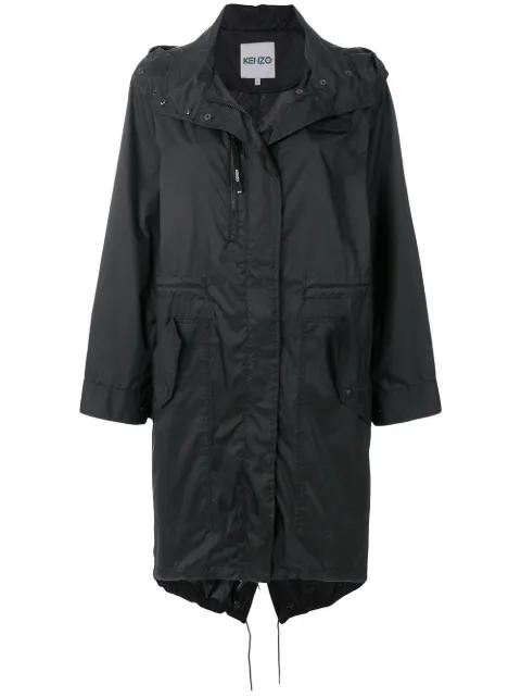 hoodied raincoat by KENZO