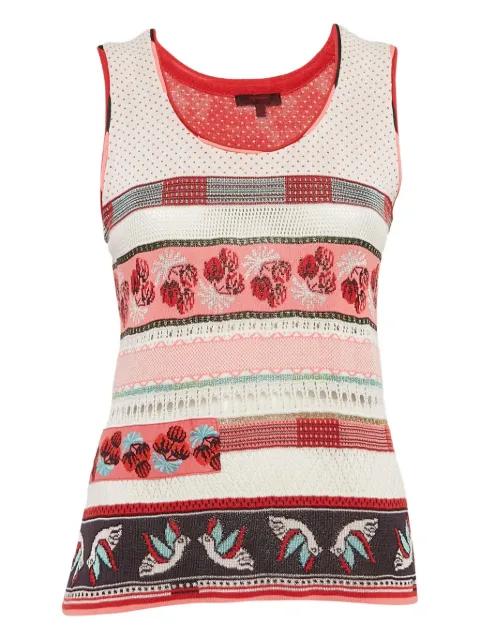 intarsia-bird knit top by KENZO 