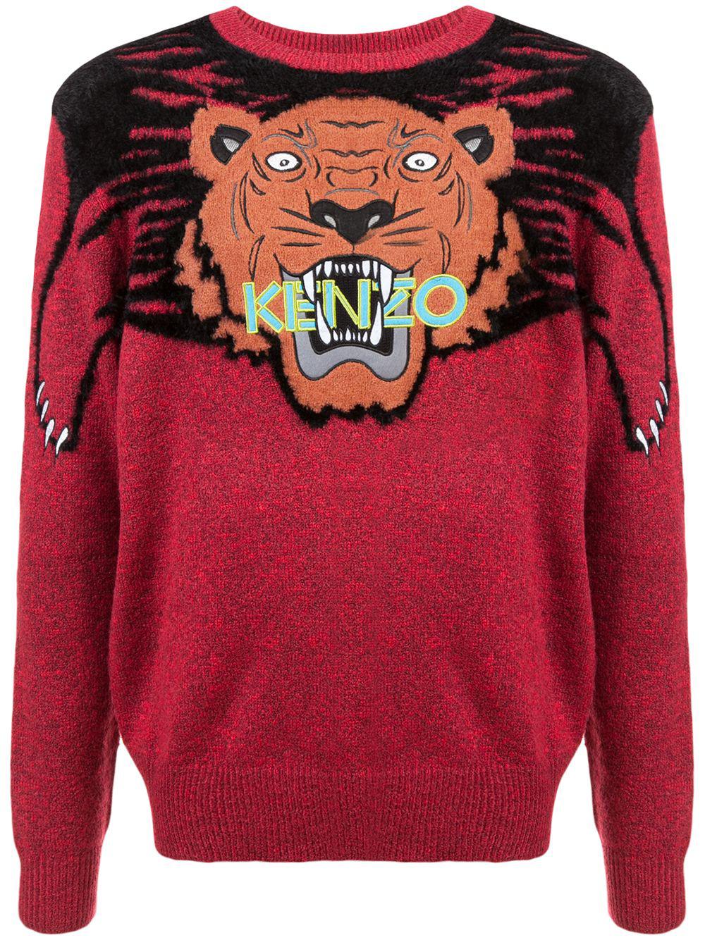 intarsia tiger sweater by KENZO