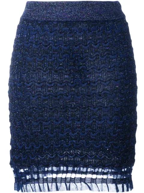 lace hem skirt by KENZO