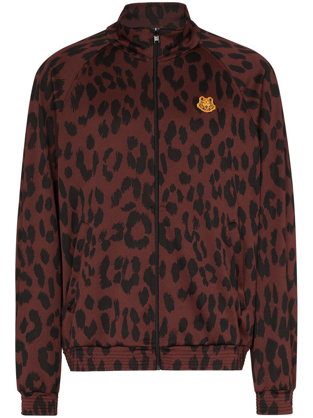 leopard print track jacket by KENZO