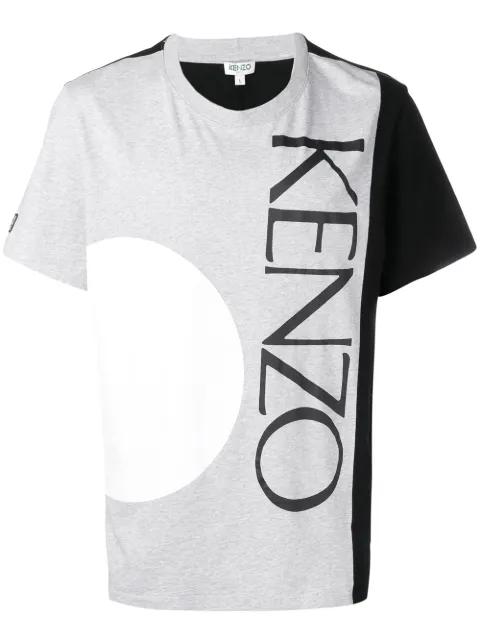 logo colour-block T-shirt by KENZO
