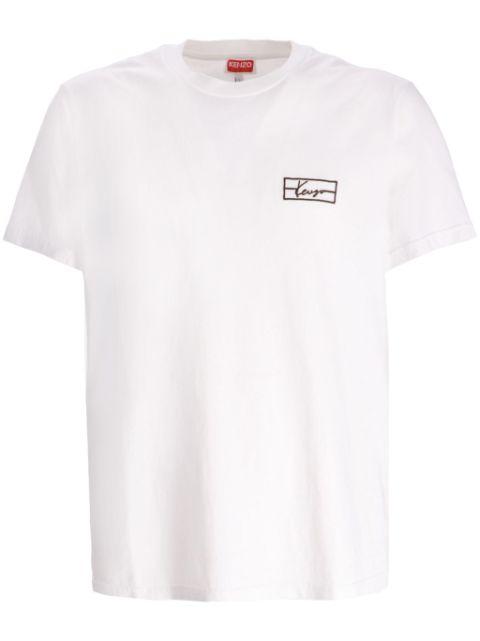 logo-embroidered T-shirt by KENZO