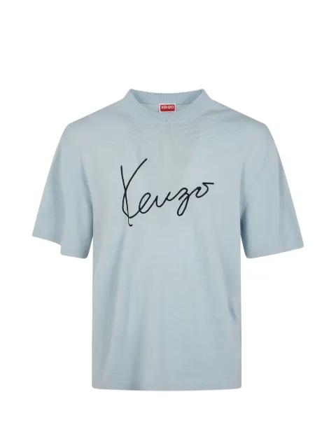 logo-embroidered T-shirt by KENZO