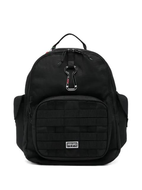 logo-embroidered backpack by KENZO