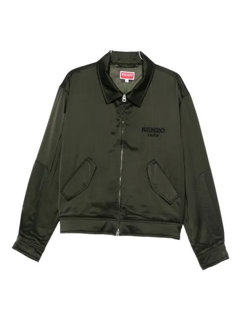 logo-embroidered flap-pocket jacket by KENZO