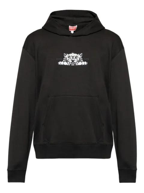 logo-embroidered hoodie by KENZO