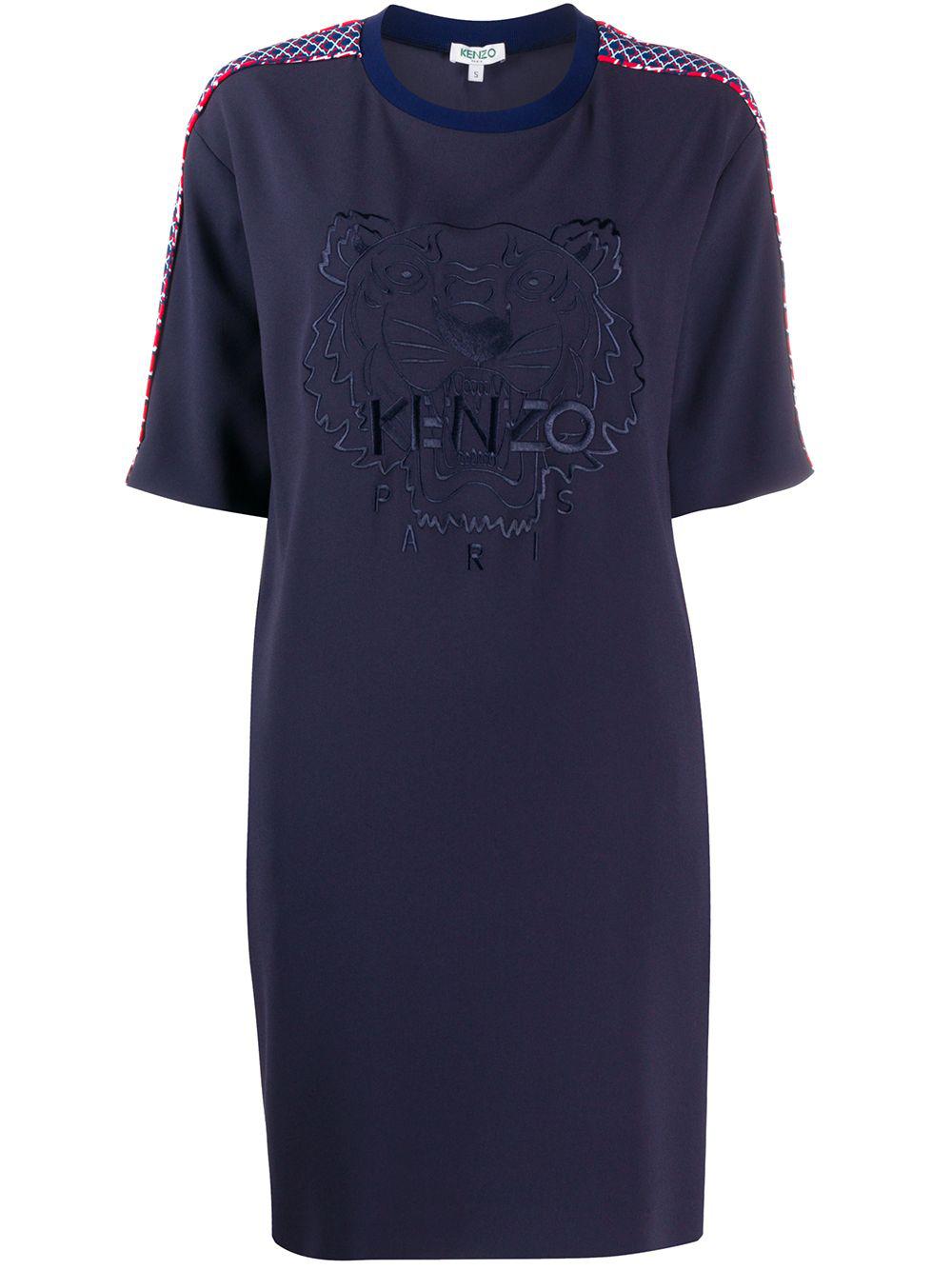 logo-embroidered shift dress by KENZO