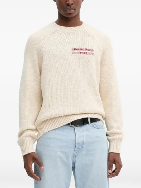 logo-embroidered sweater by KENZO
