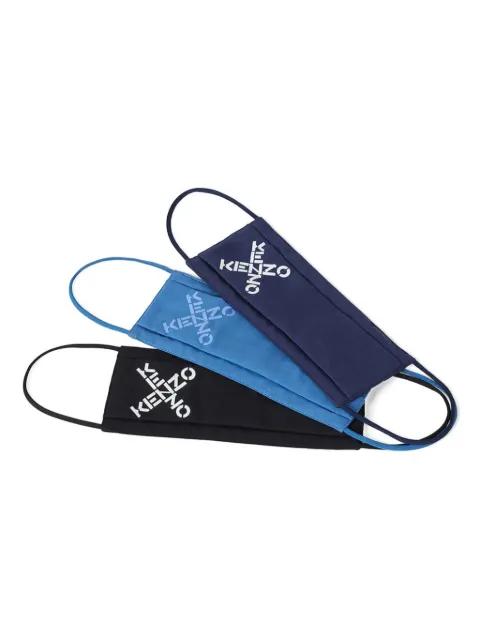 logo face mask (set of three) by KENZO