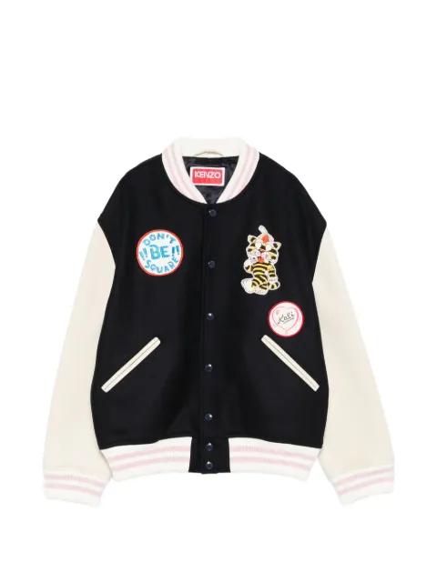 logo-patch bomber jacket by KENZO