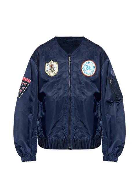 logo-patch bomber jacket by KENZO