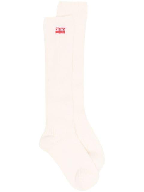 logo-patch cotton-blend socks by KENZO