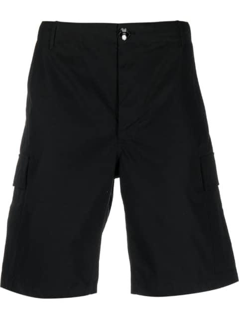 logo-patch cotton cargo shorts by KENZO