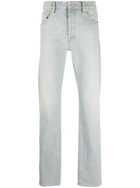 logo-patch slim-fit jeans by KENZO