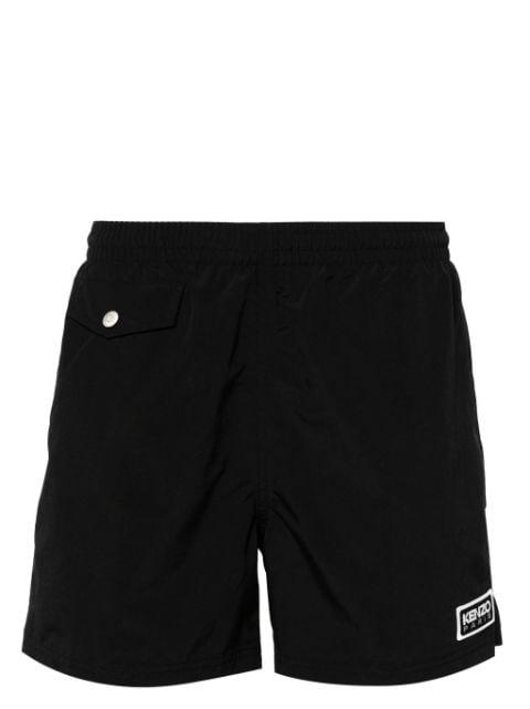 logo-patch swim shorts by KENZO