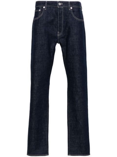 logo-patch tapered jeans by KENZO