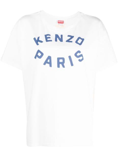 logo-print cotton T-shirt by KENZO