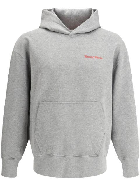 logo-print hoodie by KENZO