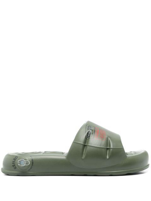 logo-print slides by KENZO
