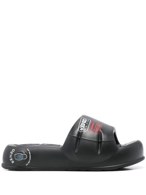 logo-print slides by KENZO