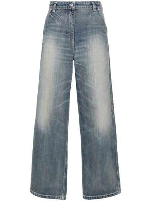 low-rise wide-leg jeans by KENZO