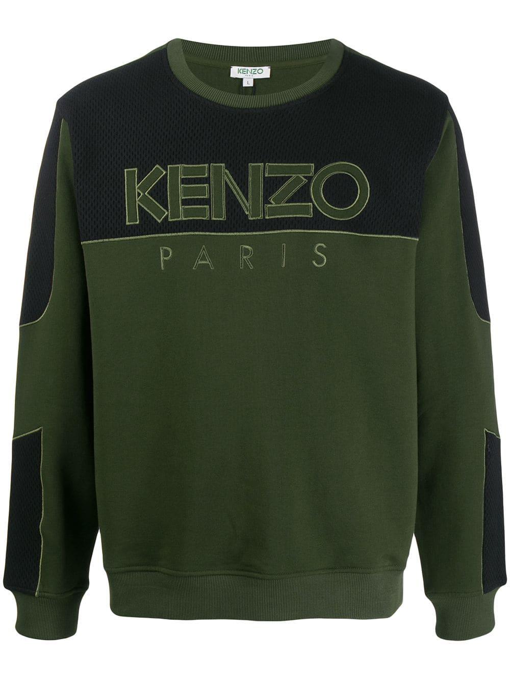 mesh panel sweatshirt by KENZO