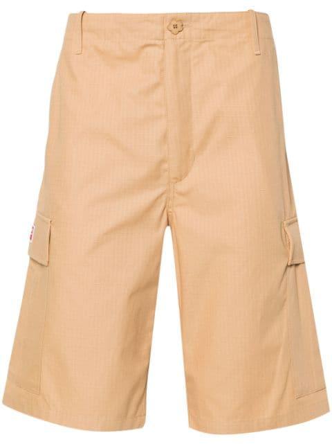 mid-rise ripstop cargo shorts by KENZO
